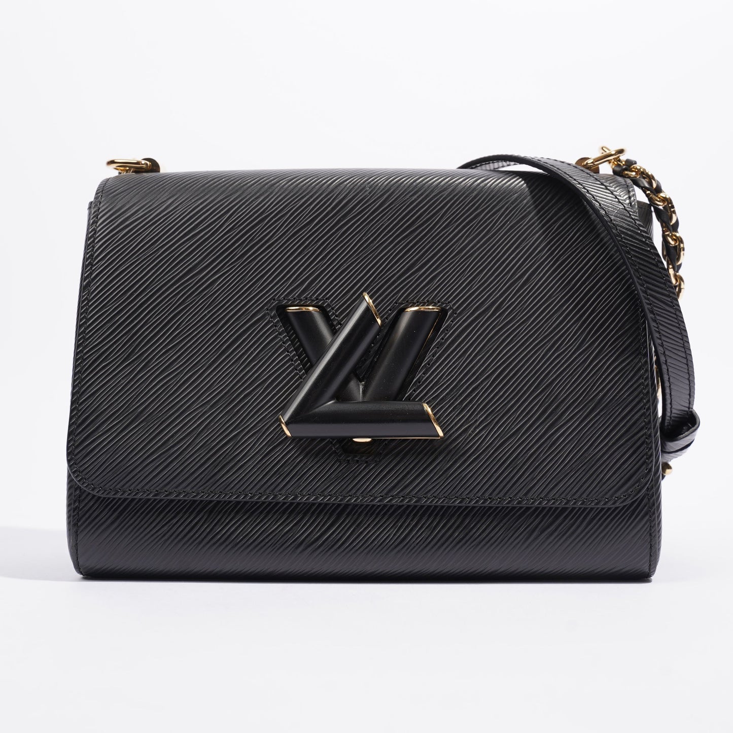 Louis Vuitton Twist MM Chain Black Epi Leather Handbag