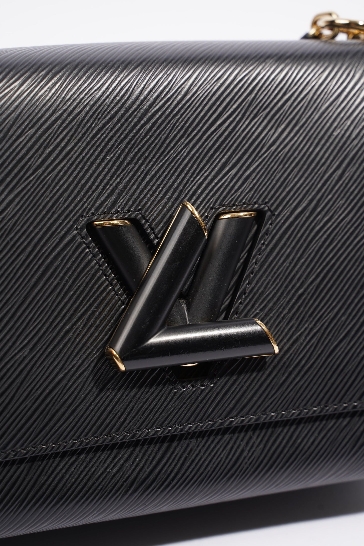 Louis Vuitton Twist MM Chain Black Epi Leather Handbag