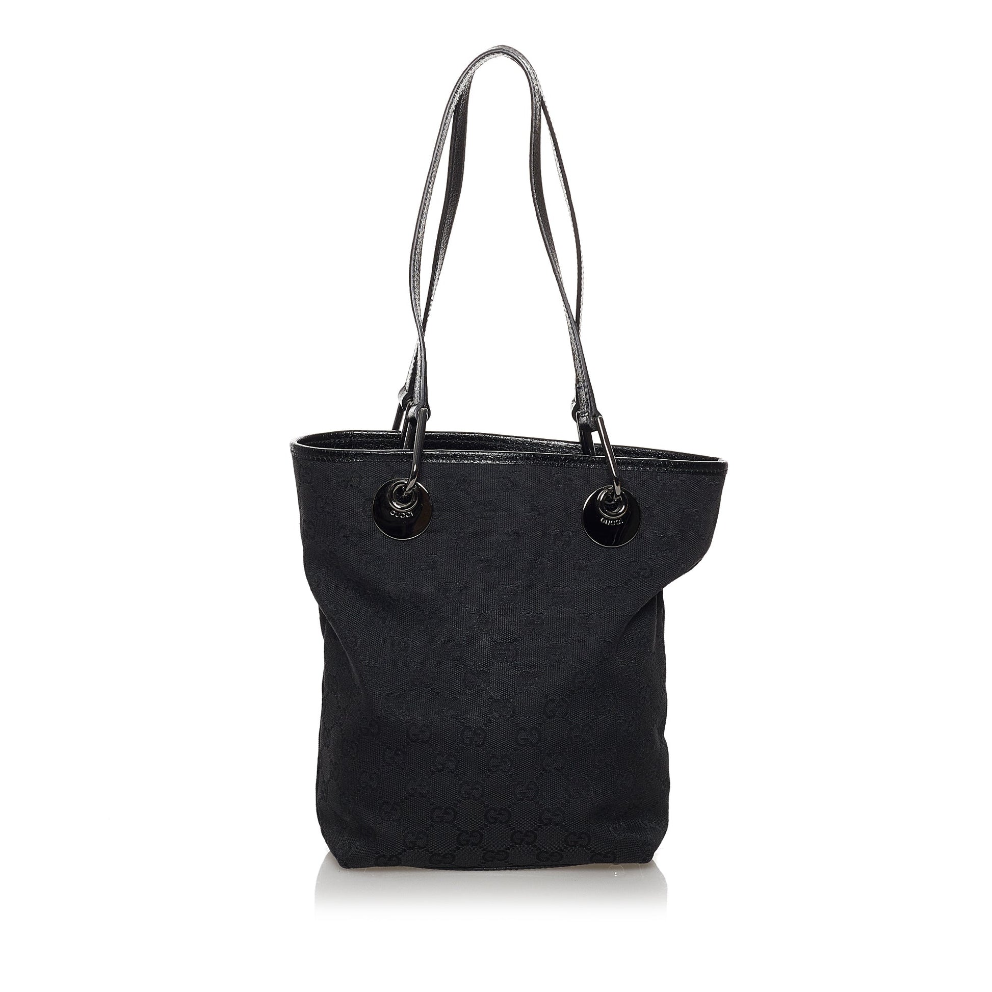 Gucci Leather Canvas Tote