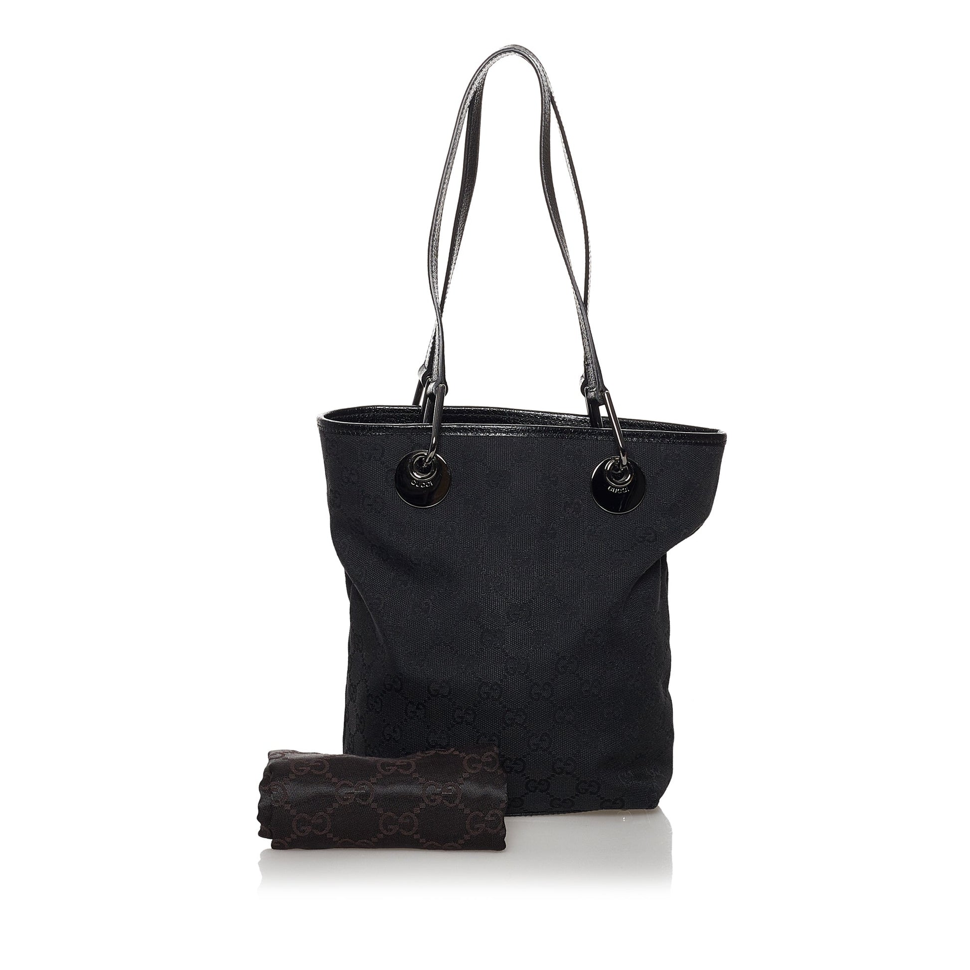 Gucci Leather Canvas Tote