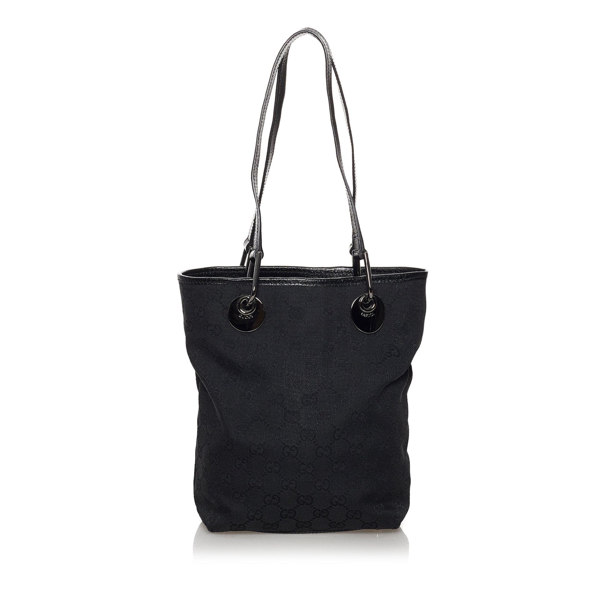 Gucci Leather Canvas Tote