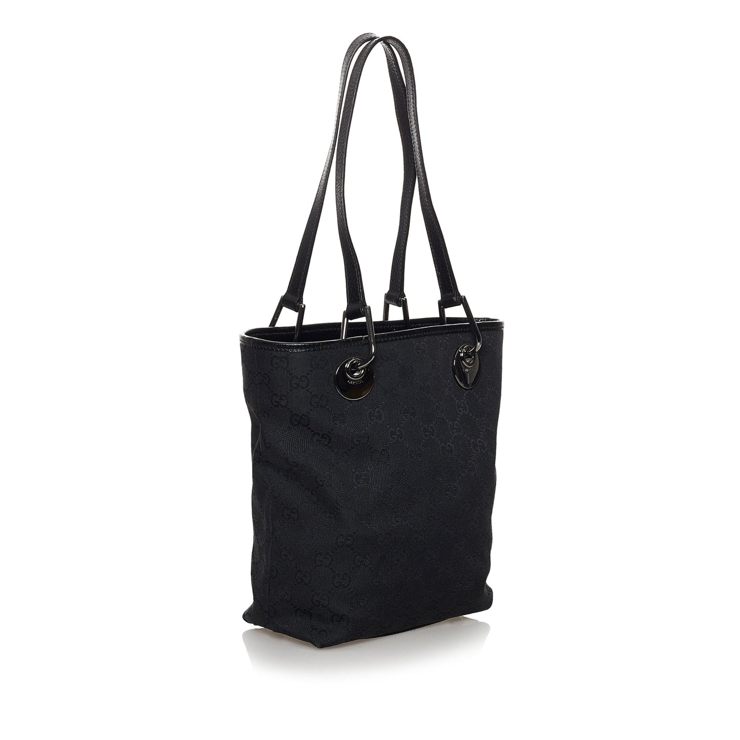 Gucci Leather Canvas Tote