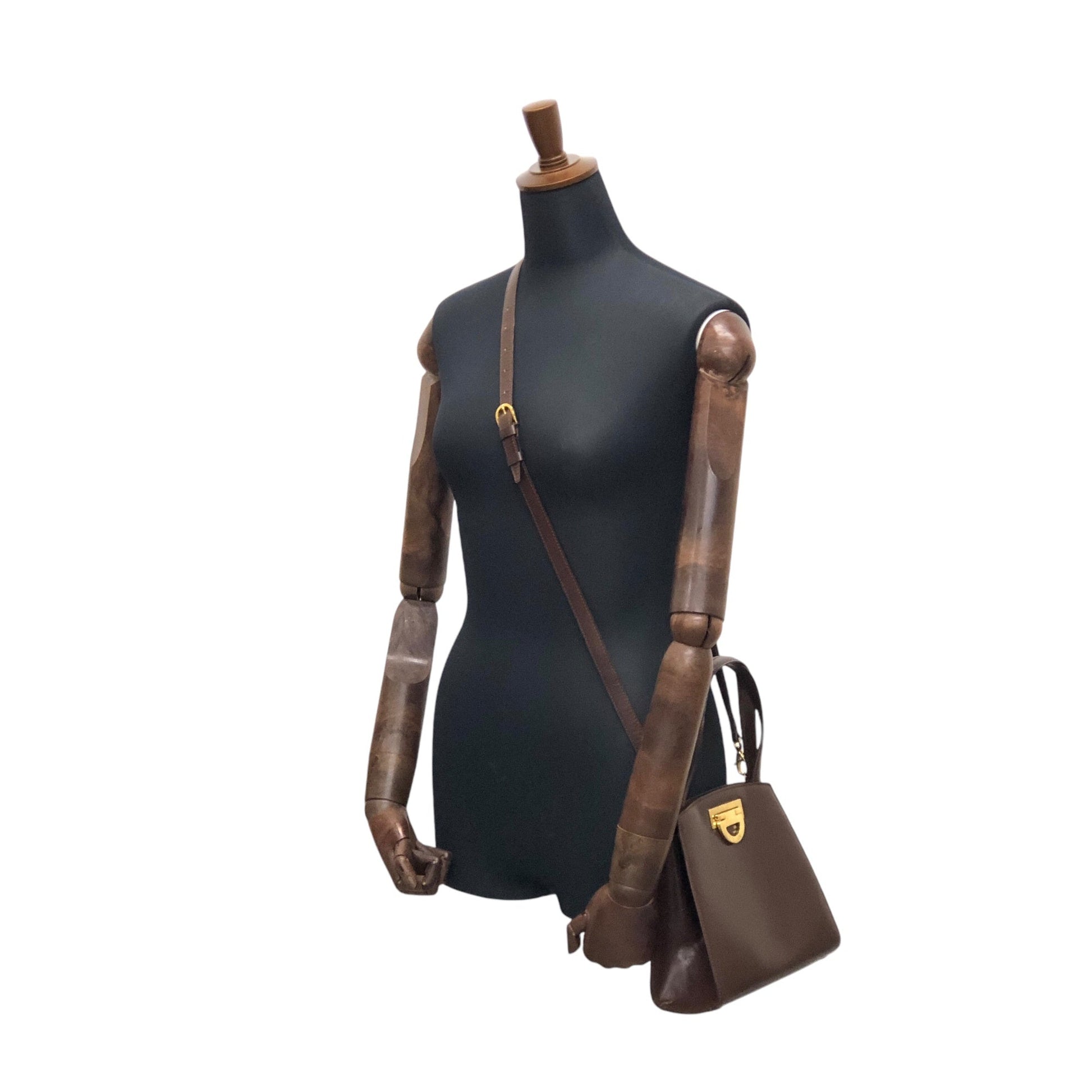 CELINE Horse Bit Two-way Handbag Shoulder bag Brown 3rwc7g