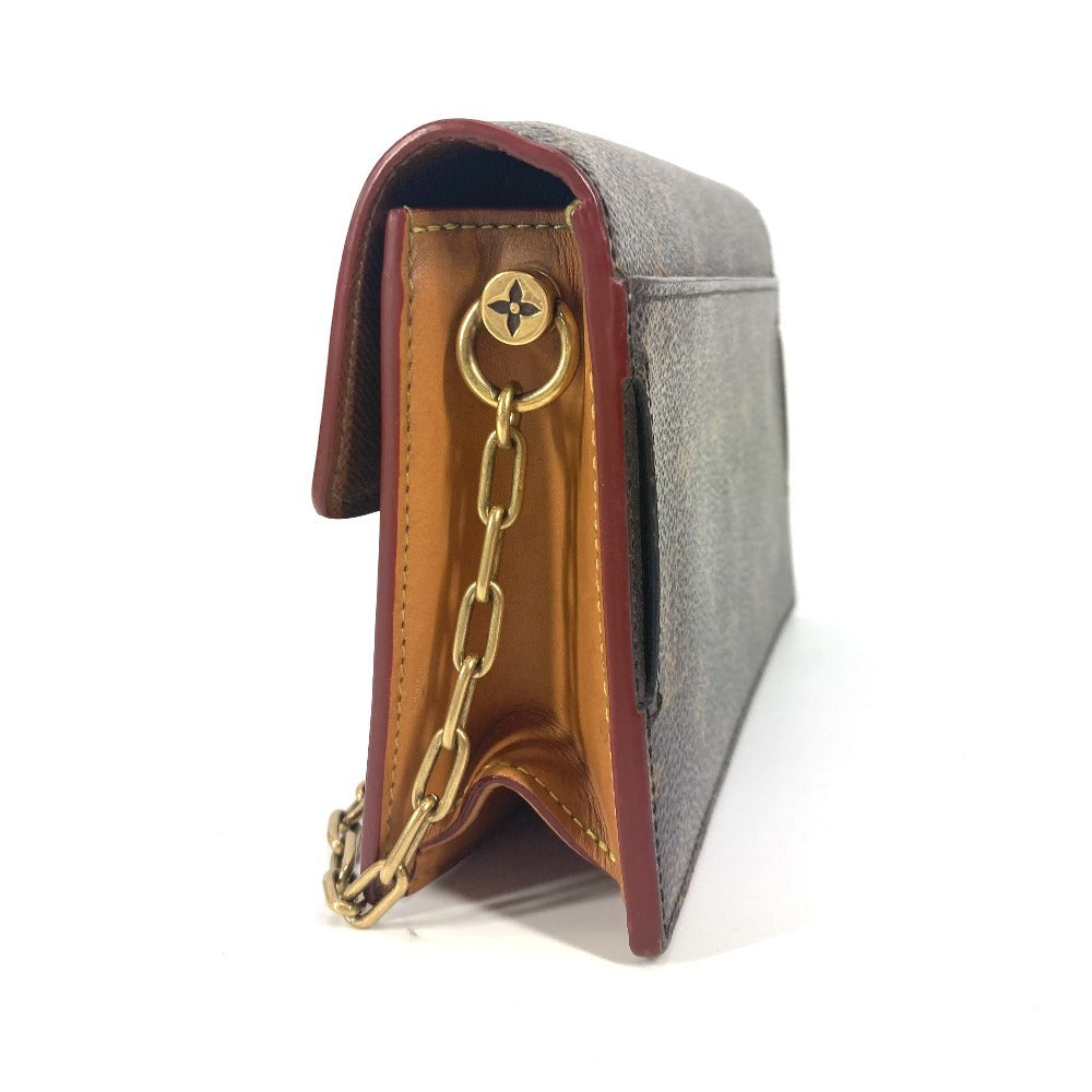 LOUIS VUITTON Clutch bag Monogram canvas Brown Monogram S Lock Belt Pouch GM unisex(Unisex)
