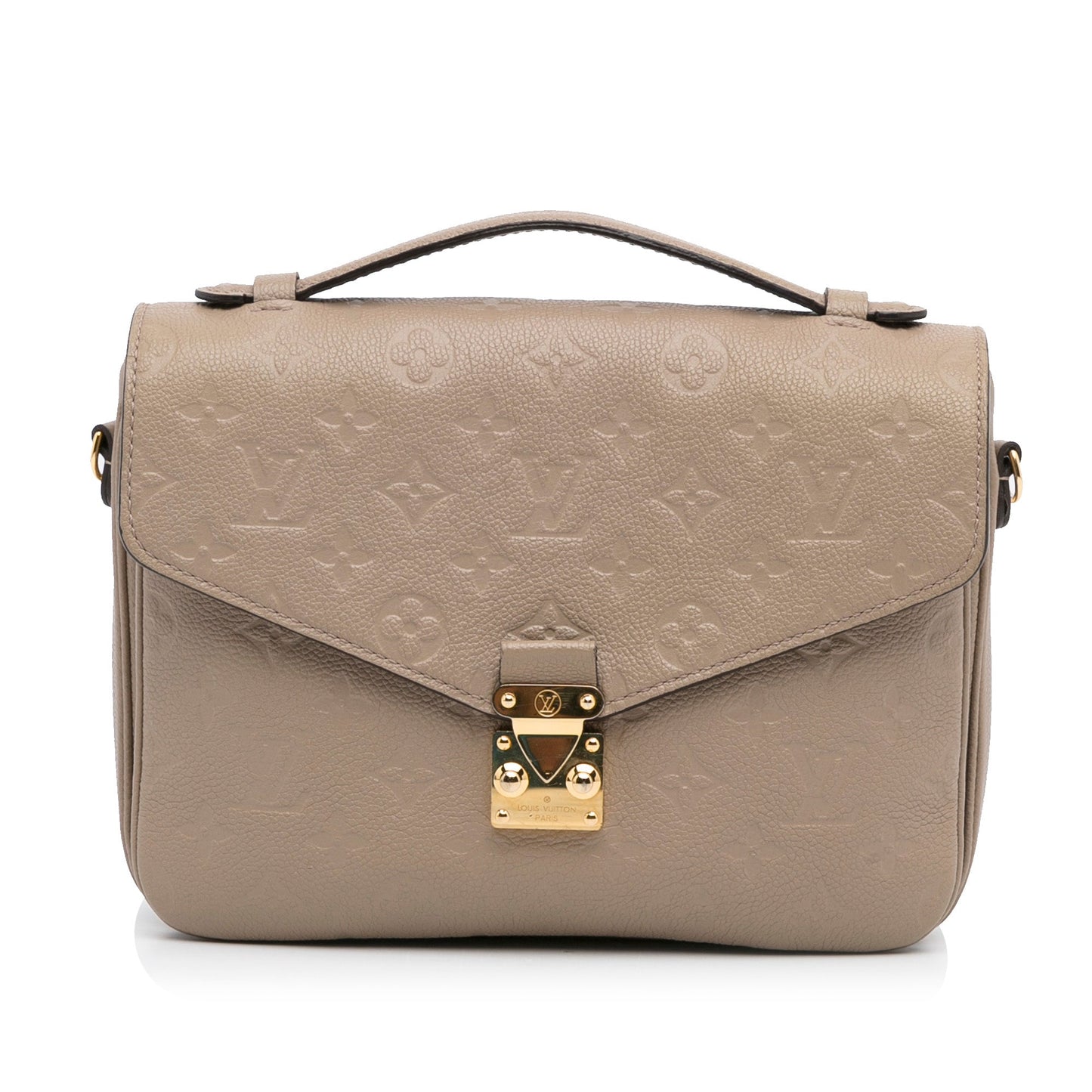 Louis Vuitton Pochette Métis Beige Monogram Empreinte Clutch