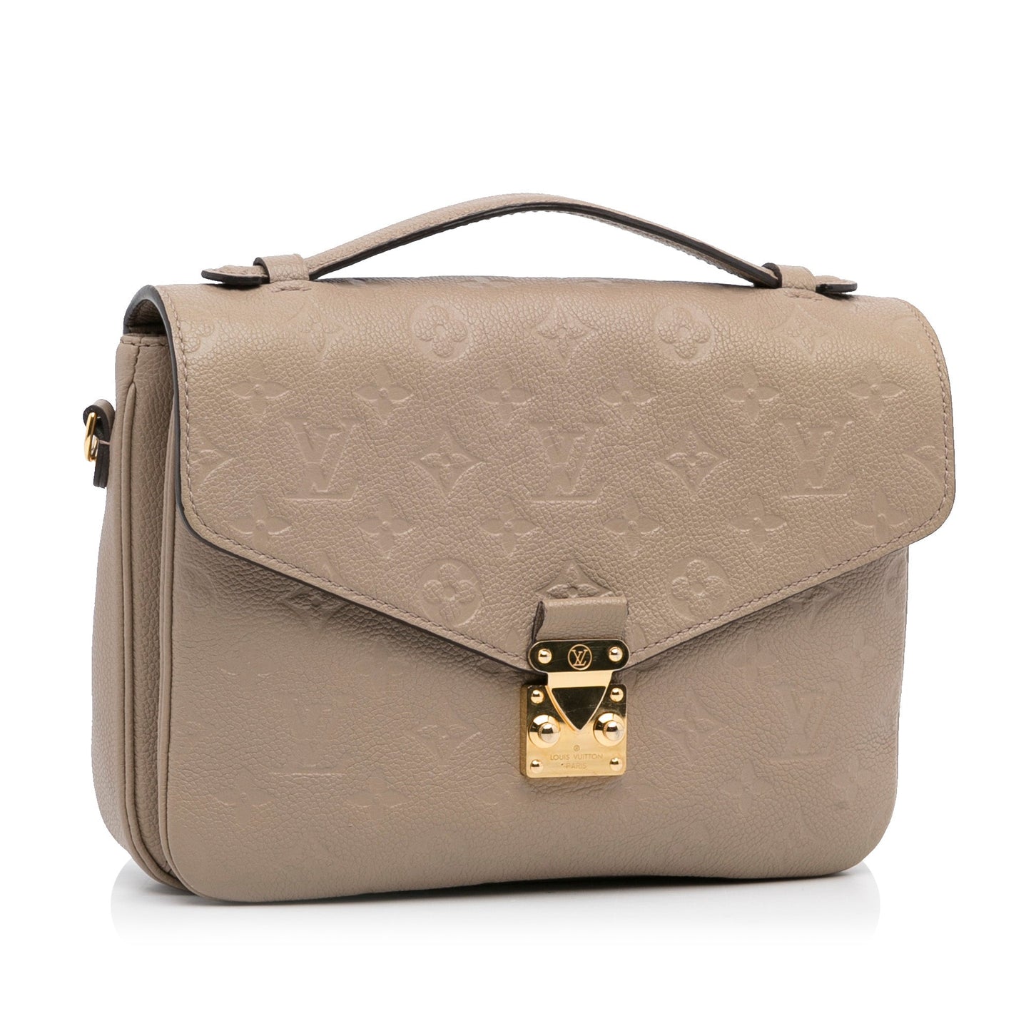 Louis Vuitton Pochette Métis Beige Monogram Empreinte Clutch