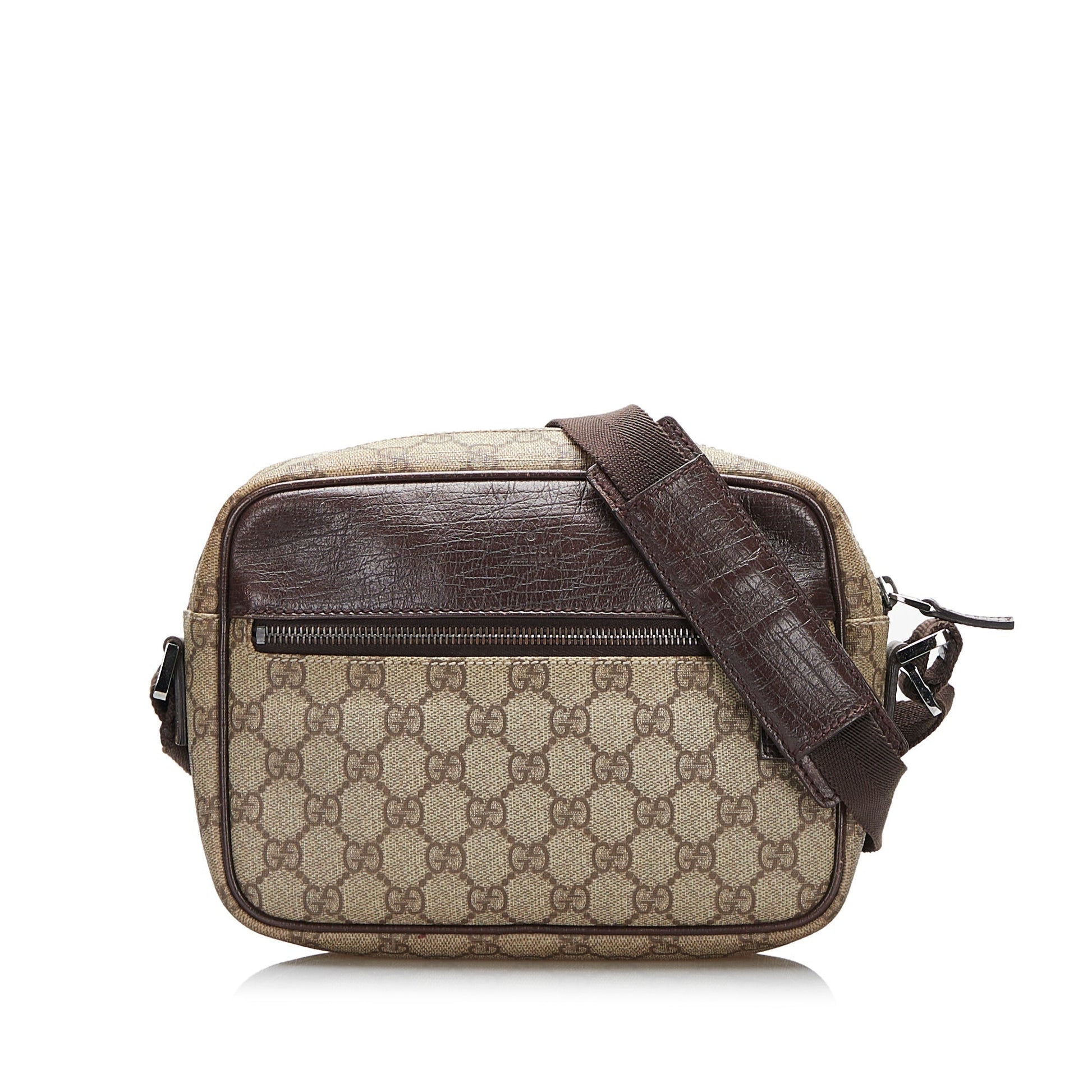 Gucci GG Supreme Leather Canvas Crossbody Style 1