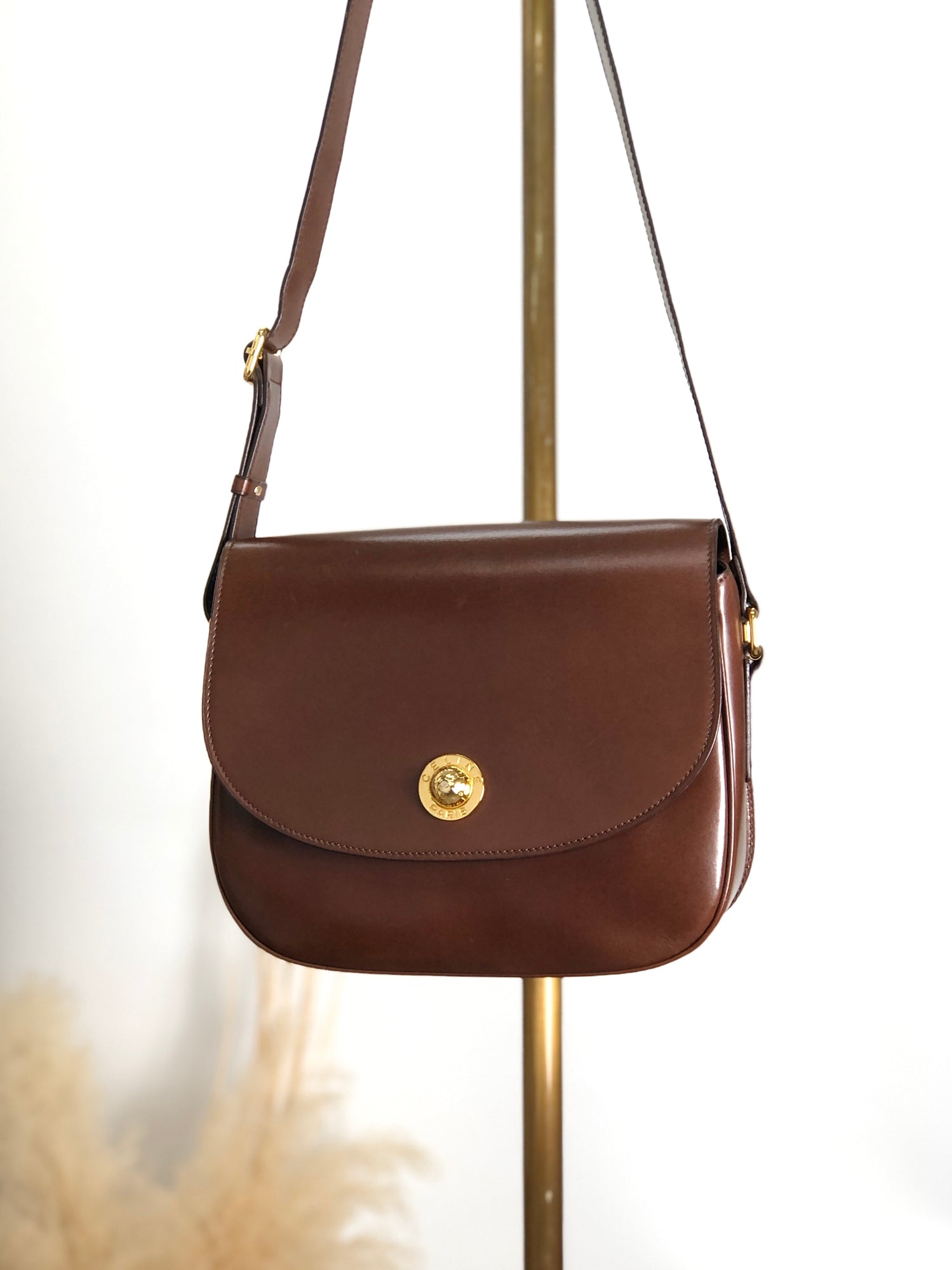 CELINE Starball Shoulder bag Brown iu3hk3