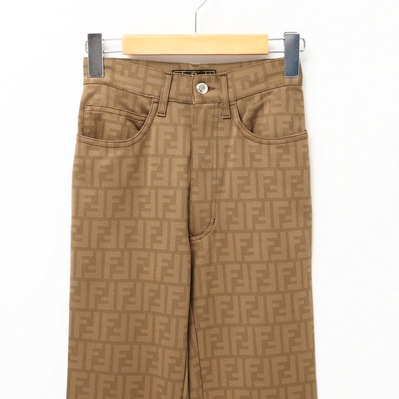 FENDI Pants 01.540060 Nylon Brown Women I41/D35/INCH27