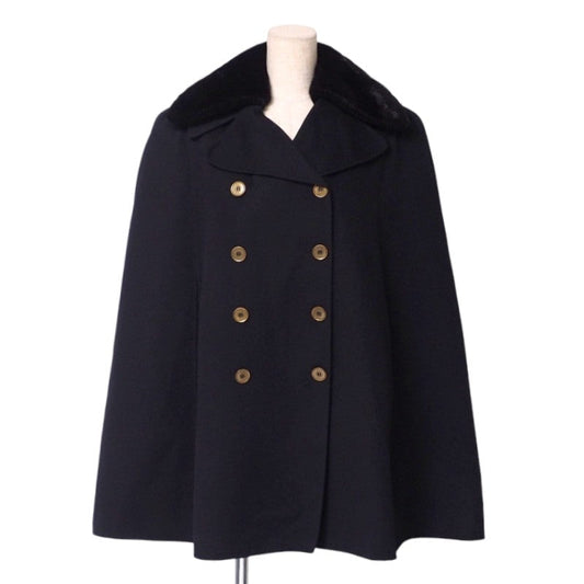 FENDI poncho FF8766AC5X wool black Women 38