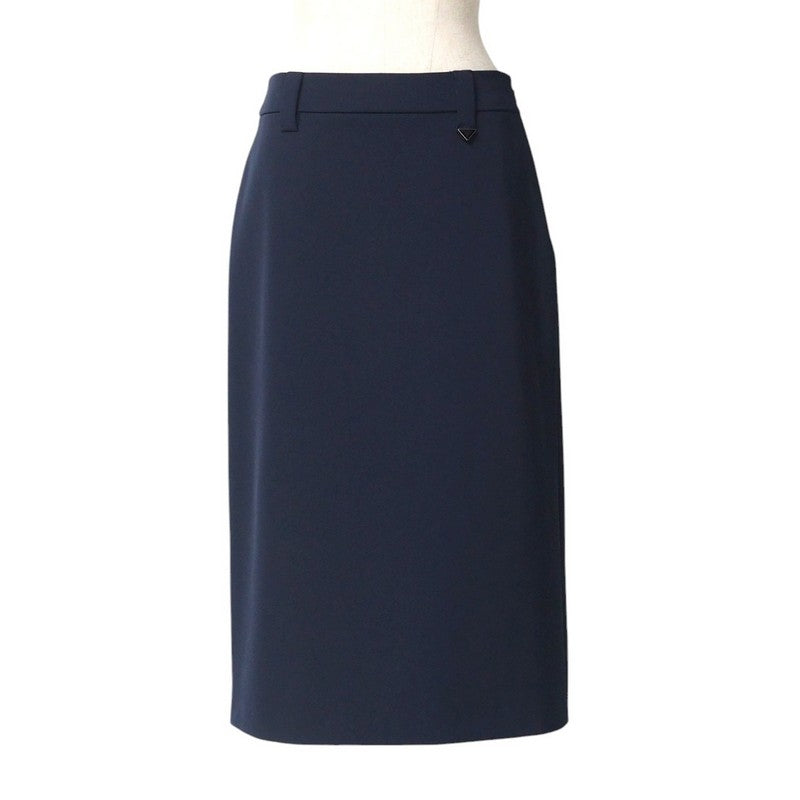 PRADA skirt P151U polyester Navy Women 38