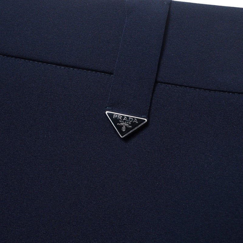PRADA skirt P151U polyester Navy Women 38