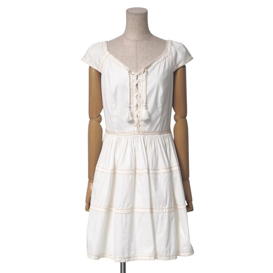 PRADA one piece 78% cotton, 17% nylon, 5% elastane White/stitch: beige P30Y9 Women 38S