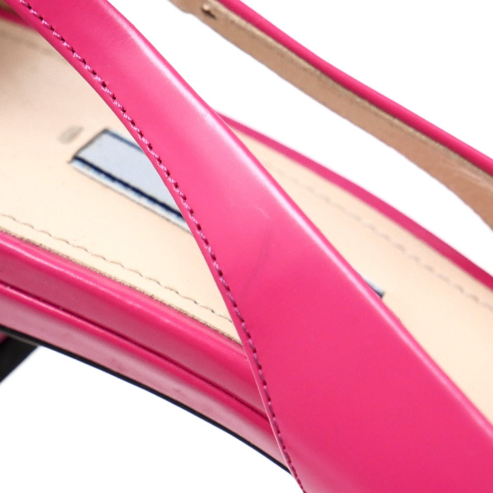 PRADA pumps leather pink Women 37