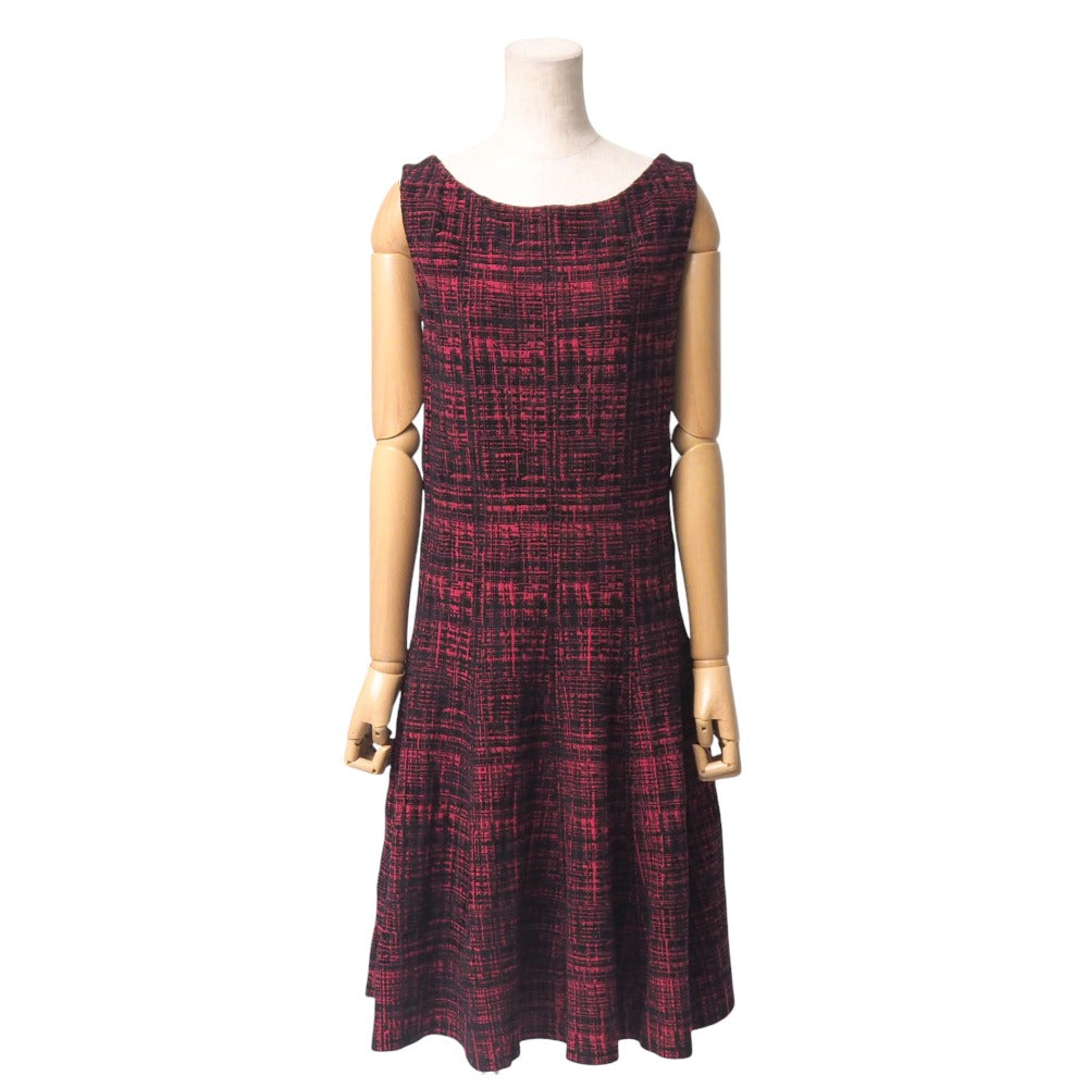 PRADA one piece cotton Red black 123198 S142 1HVG 40S