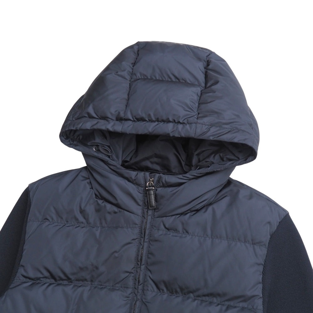 PRADA Jacket Front and hood: 100% nylon. Front: 100% nylon. Navy SMC443 50