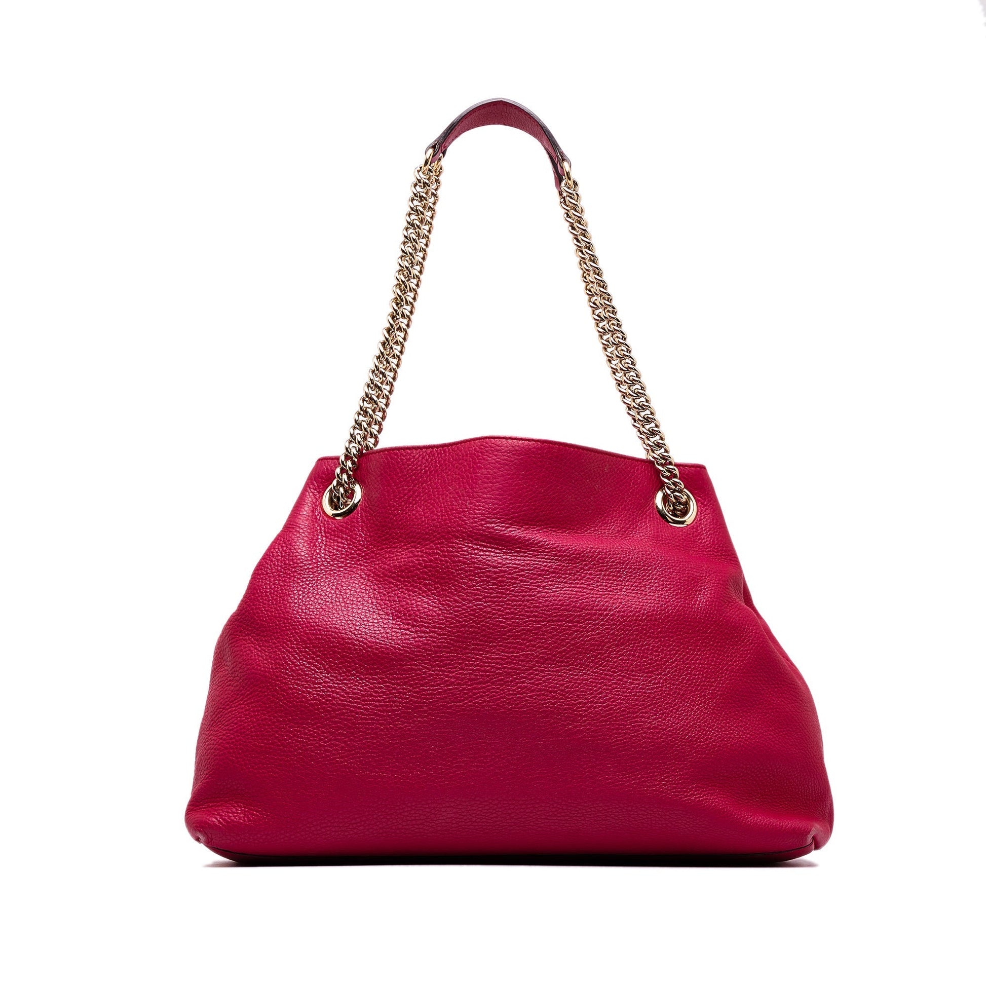 Gucci Soho Pink Leather Chain Tote