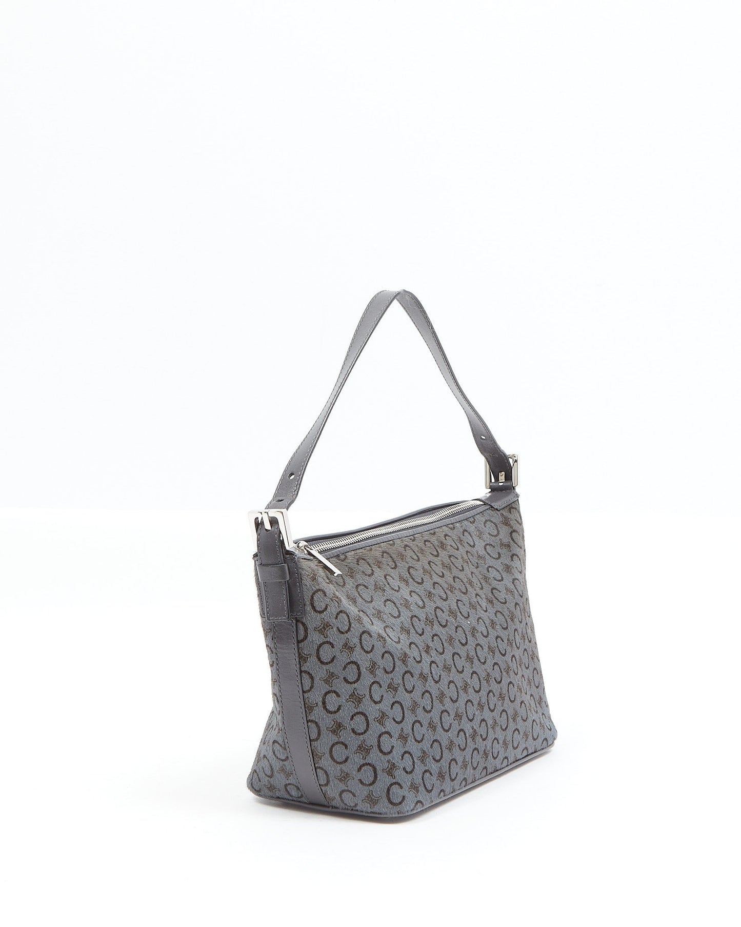 Celine Grey Pony Hair C Macadam Shoulder Bag