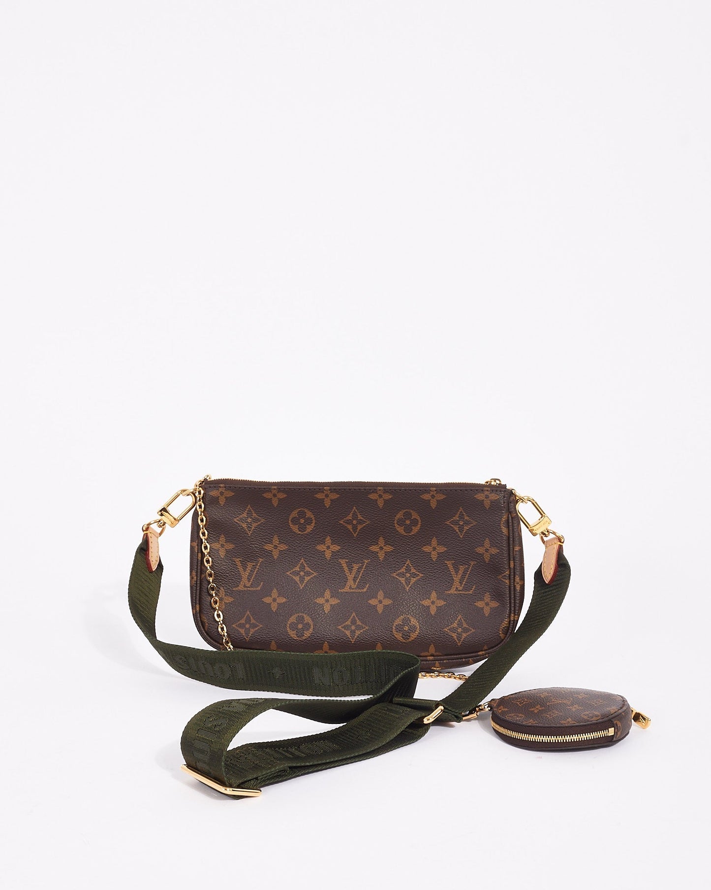 Louis Vuitton Monogram Canvas Green Multi Pochette Accessoires