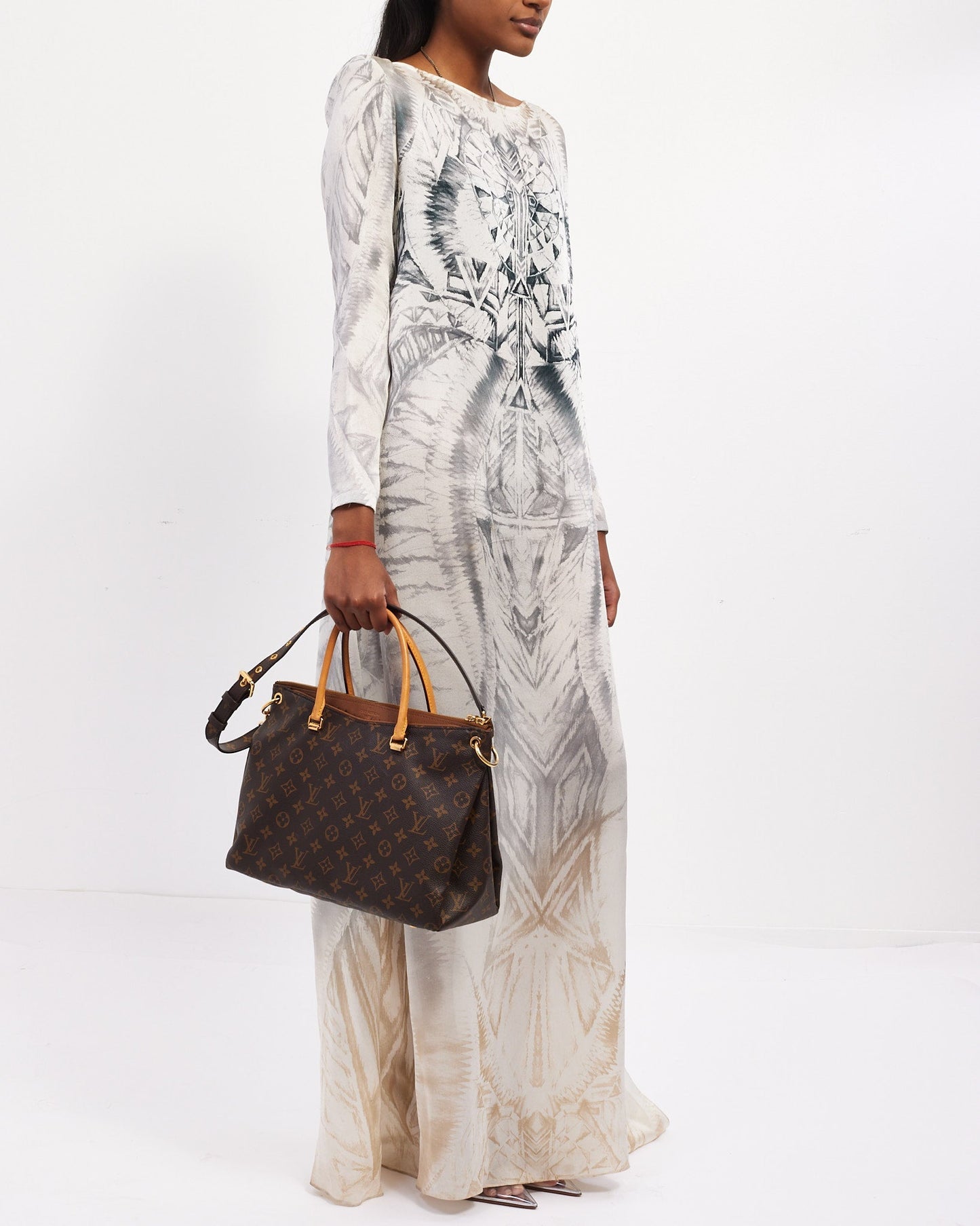 Louis Vuitton Tan Monogram Canvas Pallas MM Tote Bag