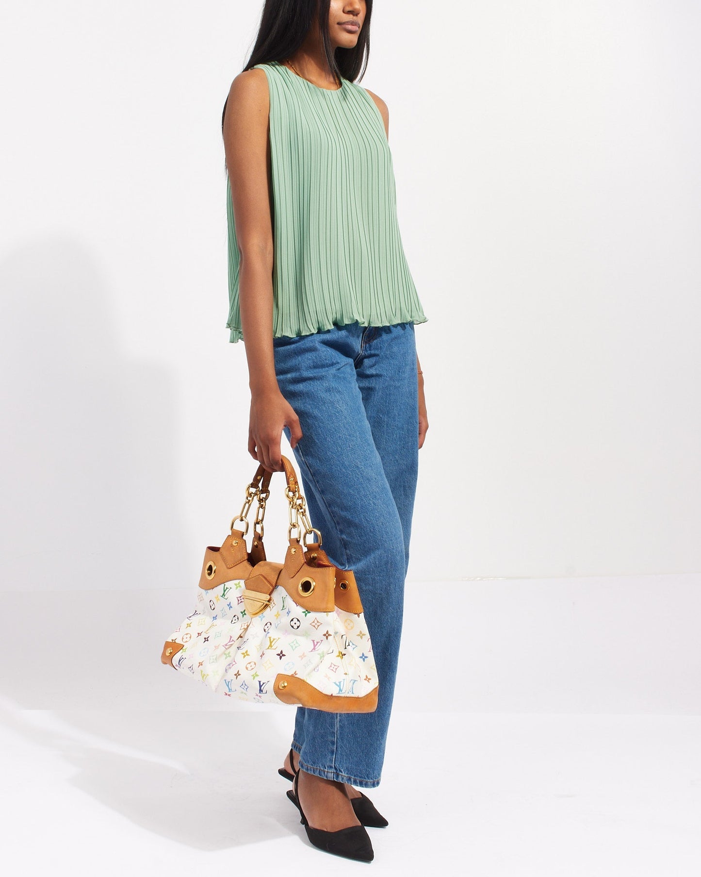 Louis Vuitton White Monogram Multicolore Ursula Bag