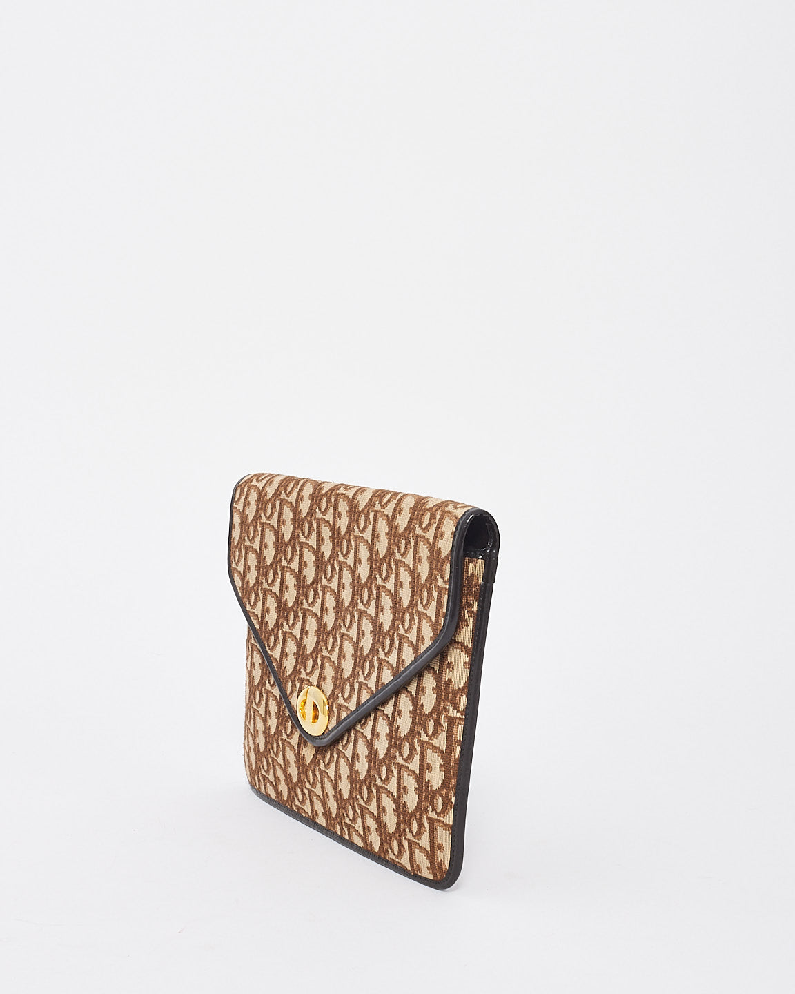 Dior Envelope Monogram Canvas Clutch