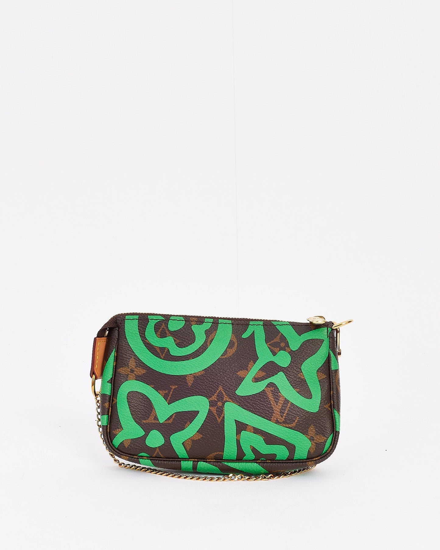 Louis Vuitton Monogram & Green Canvas Tahitienne Hawaii Mini Pochette Accessoires