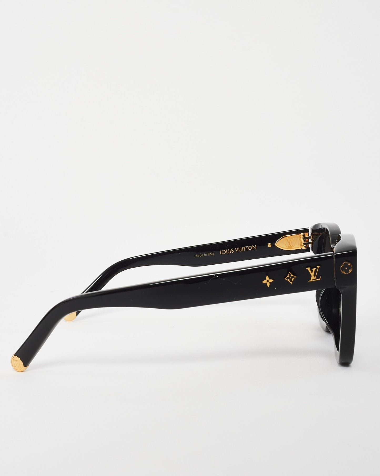 Louis Vuitton Black Acetate My Monogram Square Sunglases Z1523E