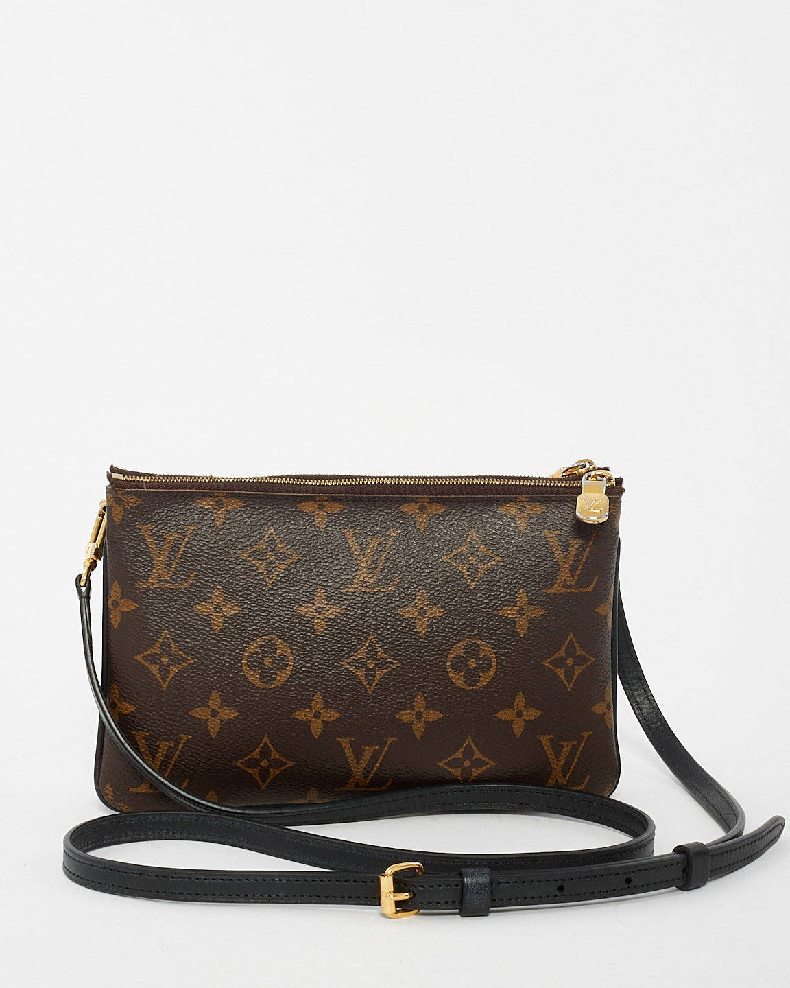 Louis Vuitton Reverse Monogram Canvas Double Zip Pochette