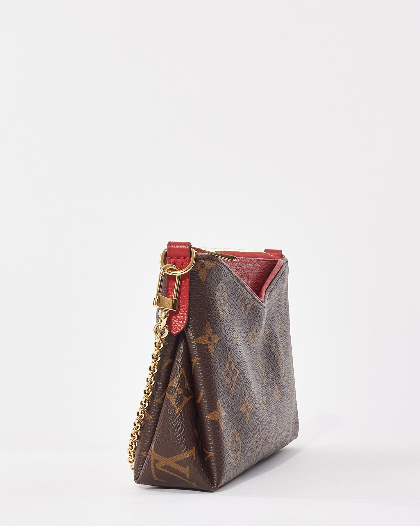 Louis Vuitton Red Monogram Canvas Pallas Crossbody Bag