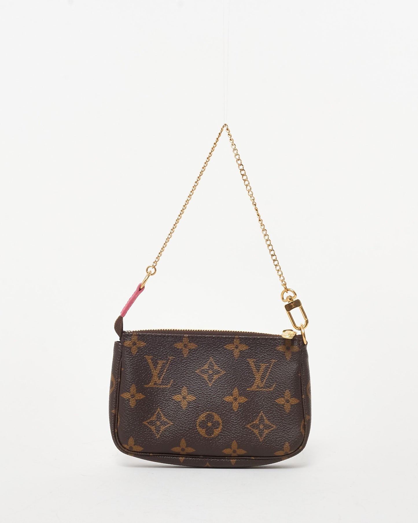 Louis Vuitton Brown Monogram Coated Canvas Christmas Animation Courchevel Mini Pochette Accessoires Bag