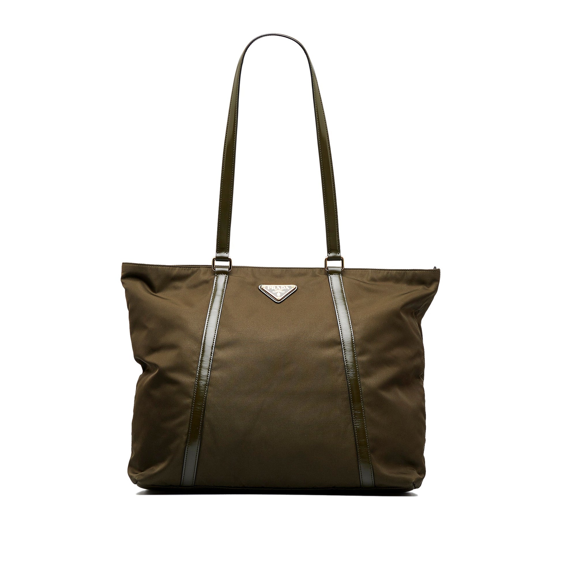 Prada Tessuto Green Nylon Canvas Luxury Handbag