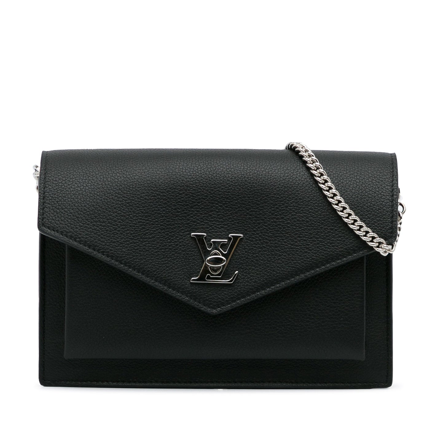 Louis Vuitton Mylockme Black Calfskin Handbag