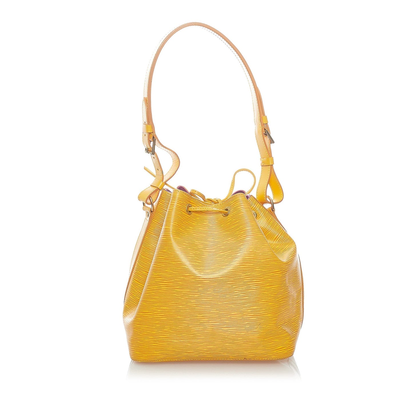 LOUIS VUITTON Epi Petit Noe Yellow Handbag