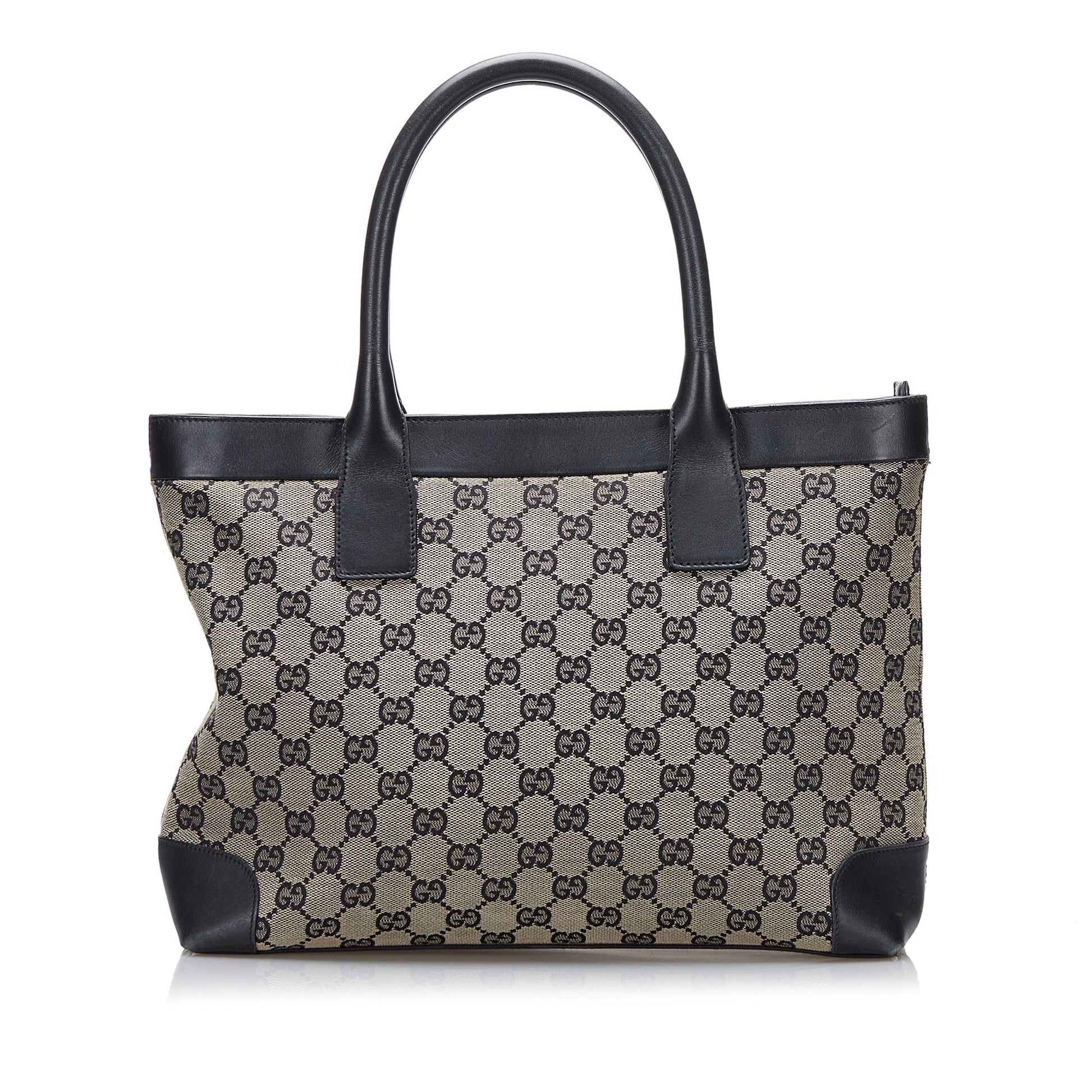 Gucci Leather Canvas Tote Style 36