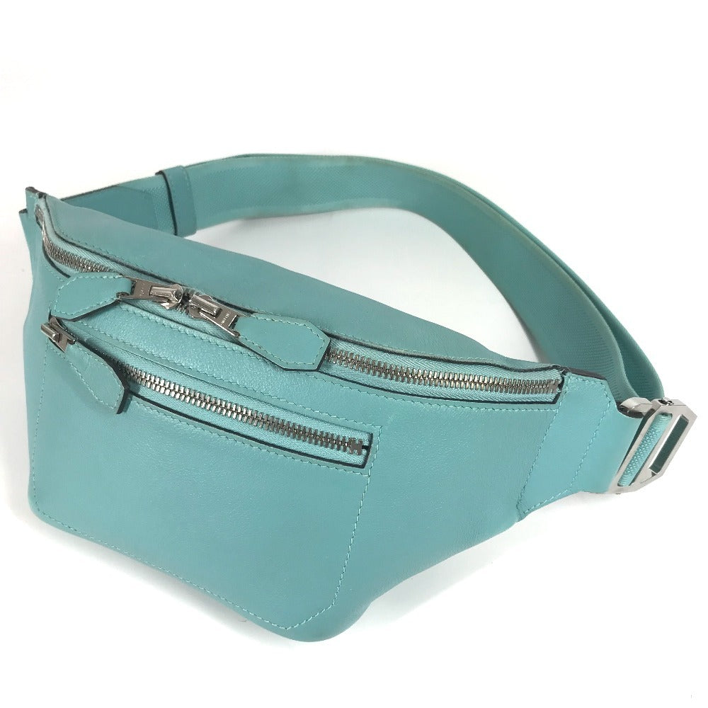 HERMES Sling bag Evercolor blue Shoulder Bag City slide cross PM