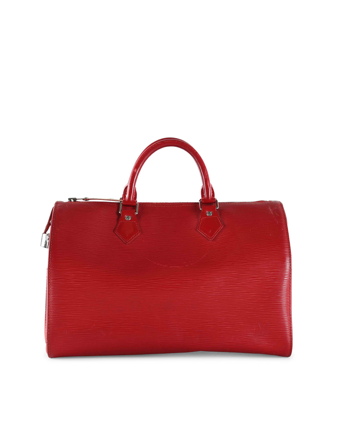 LOUIS VUITTON Red Epi Leather Handle Bag