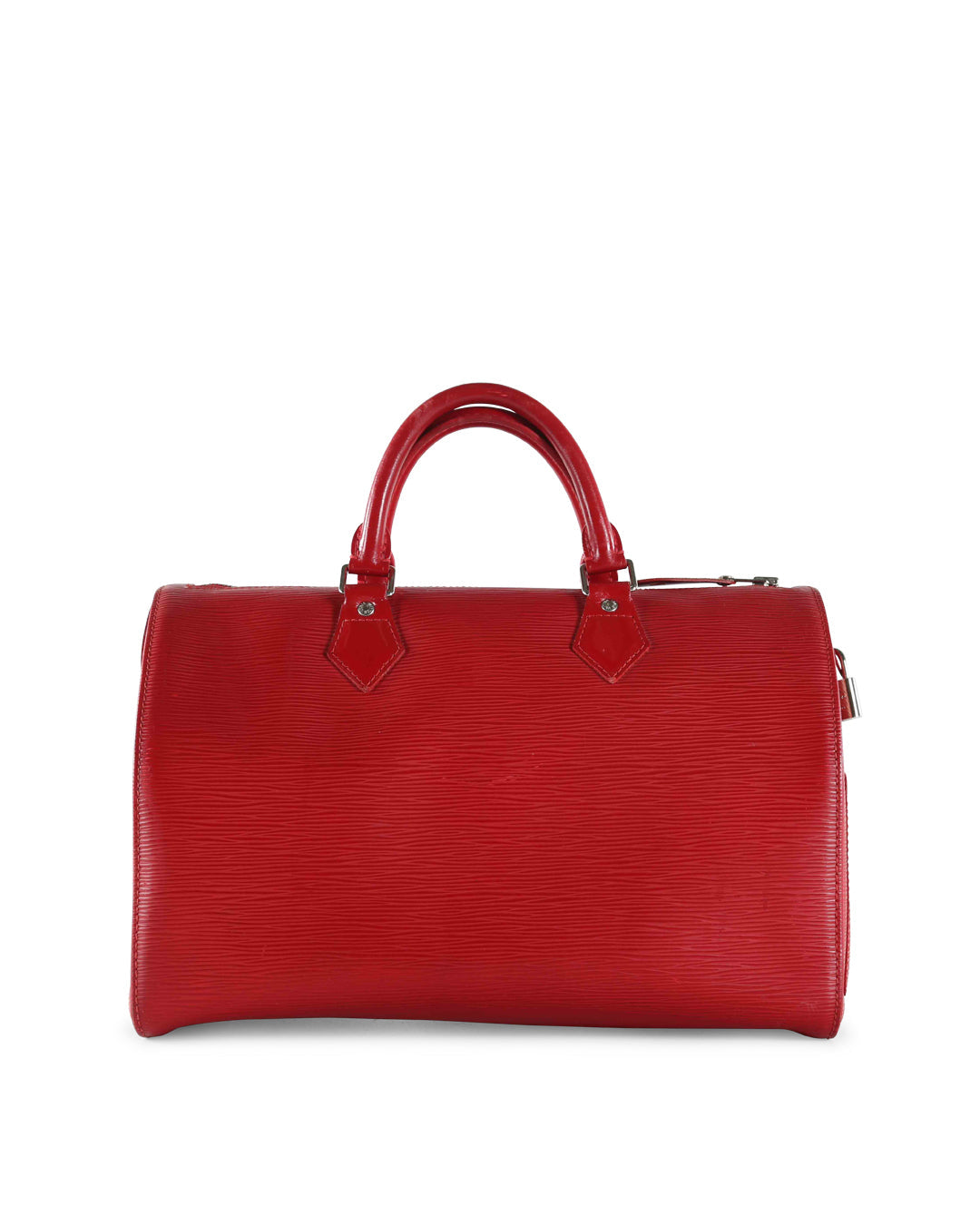 LOUIS VUITTON Red Epi Leather Handle Bag