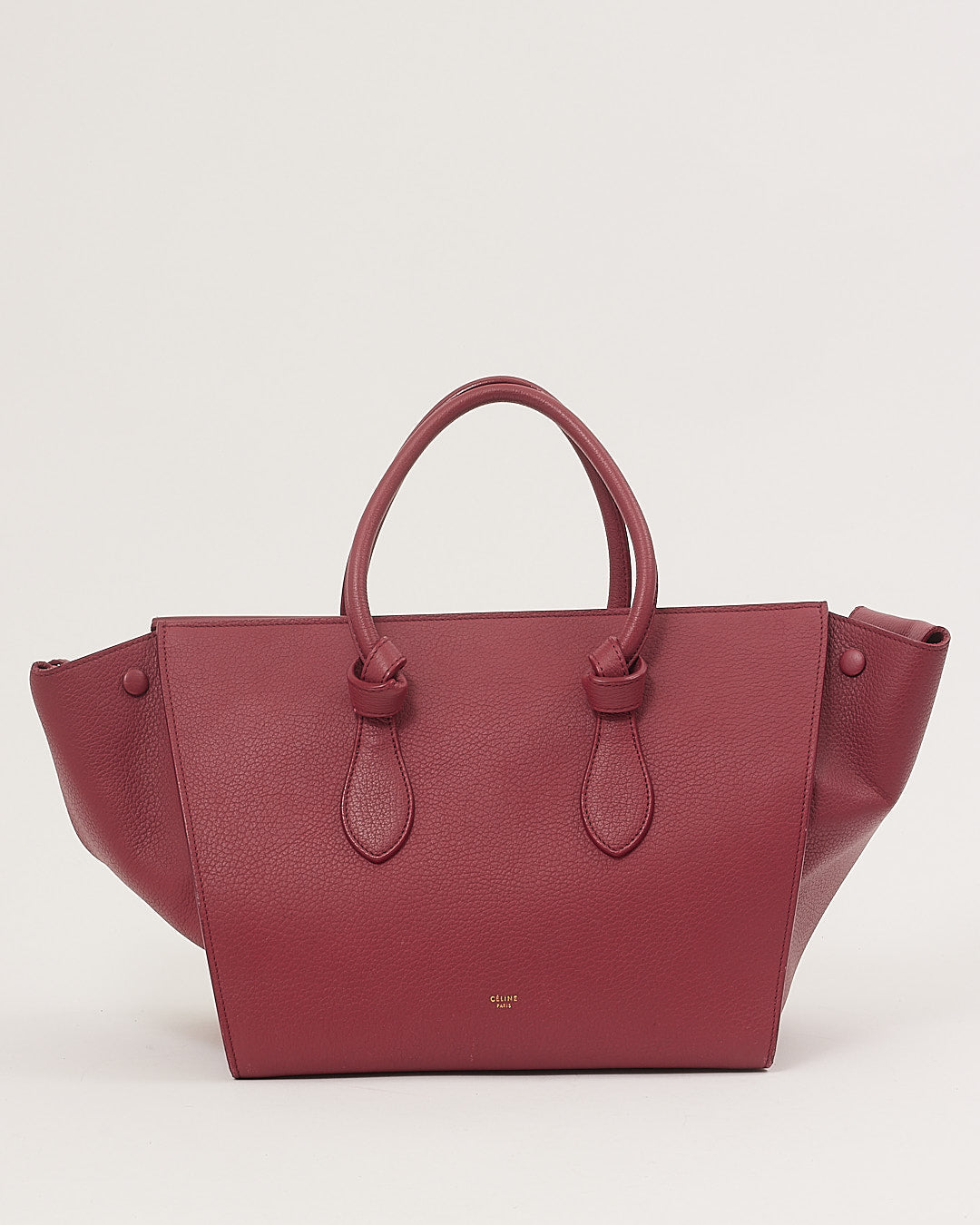 Celine Pink Leather Small Tie Knot Tote Bag