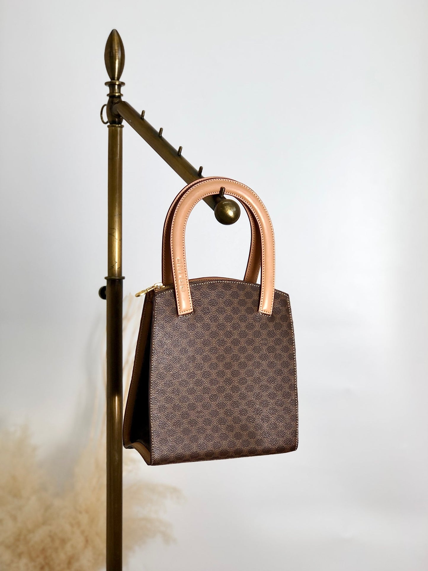 CELINE Macadam Handbag Brown 2fxfg6