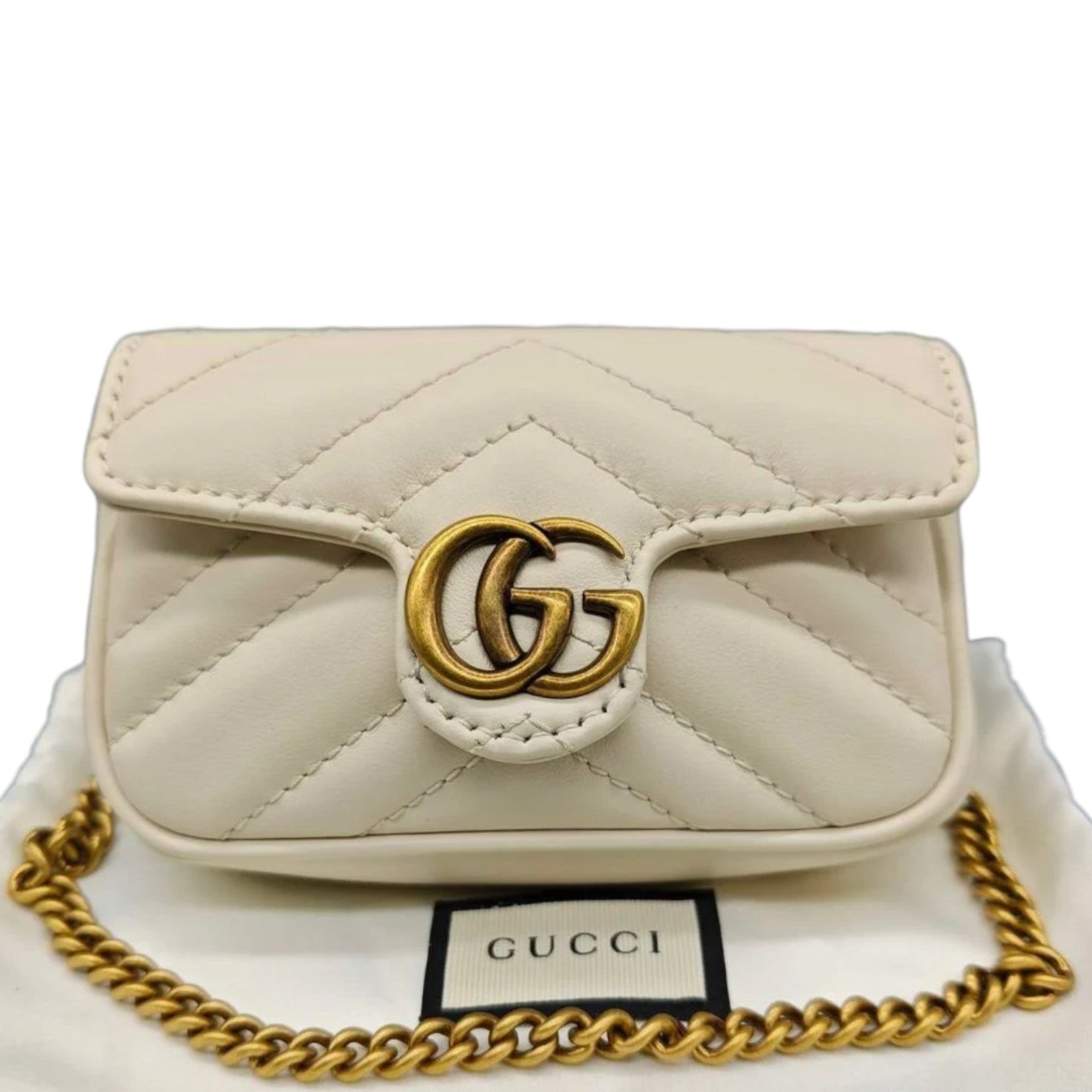Gucci Chain Leather Shoulder Bag