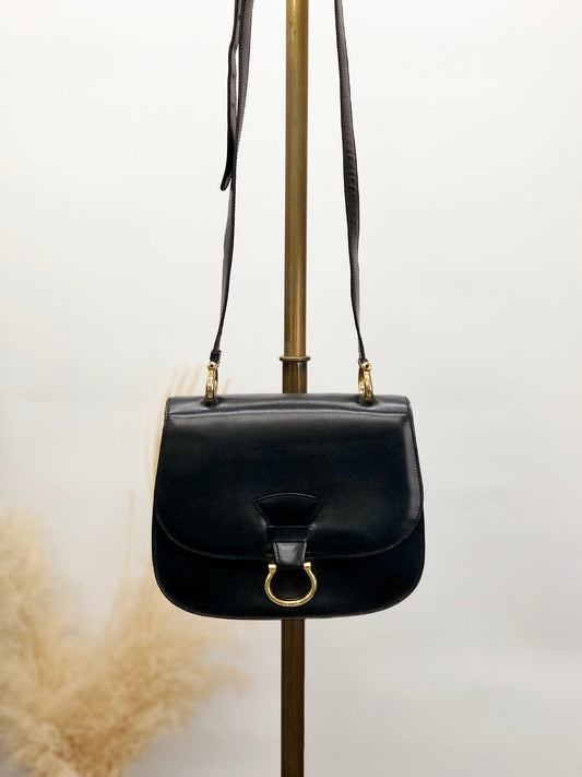 CELINE Horse Bit Shoulder bag Black zfwpa8