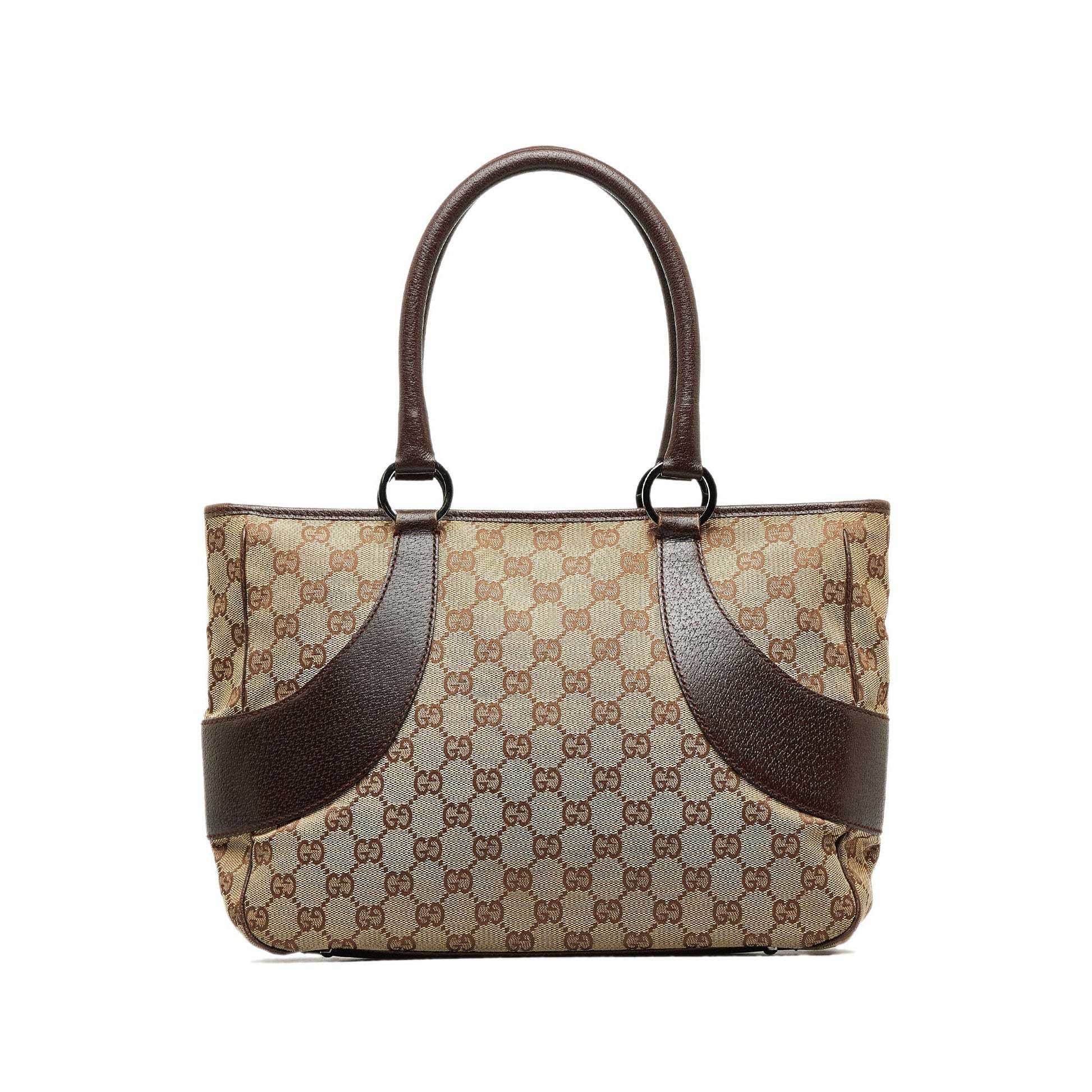 Gucci Leather Canvas Tote