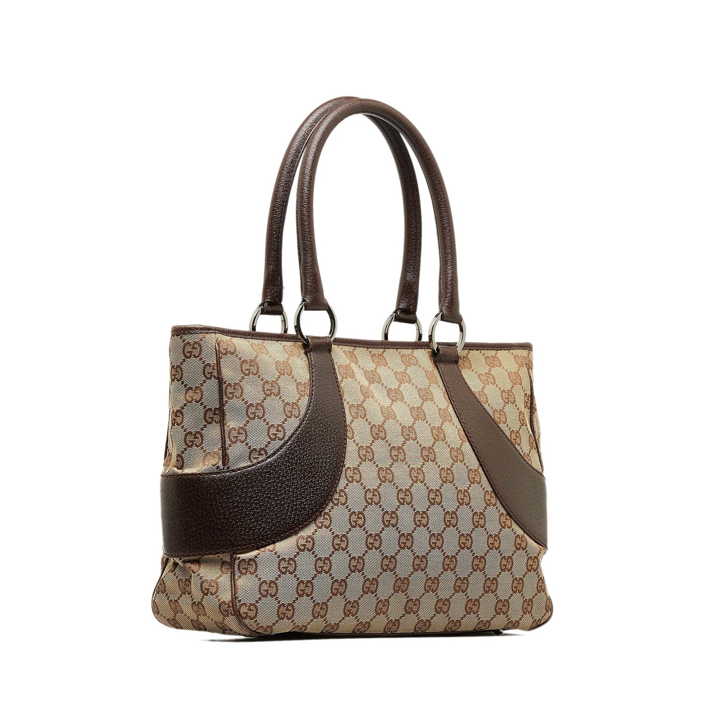 Gucci Leather Canvas Tote
