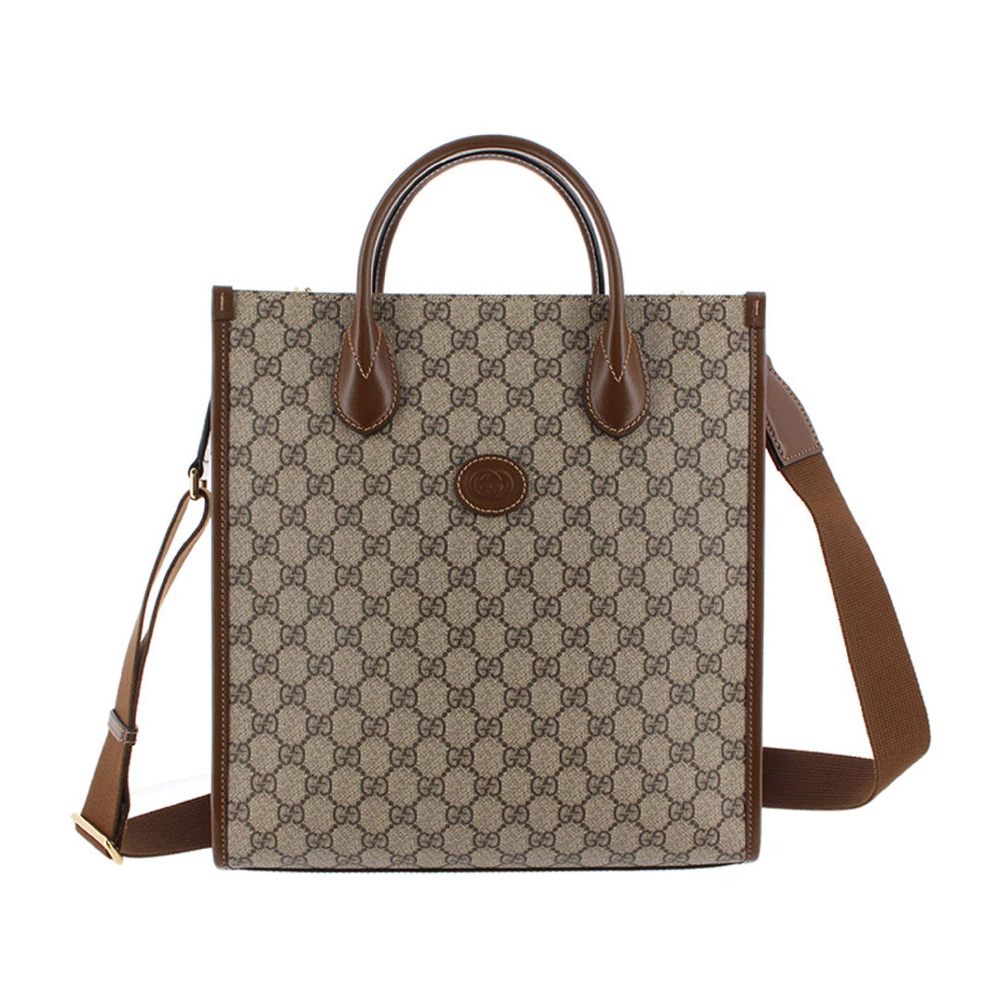Gucci GG Supreme Leather Canvas Shoulder Bag Style 3