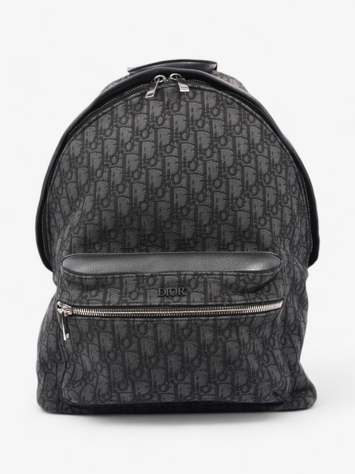 Christian Dior Trotter Backpack Black Oblique Canvas