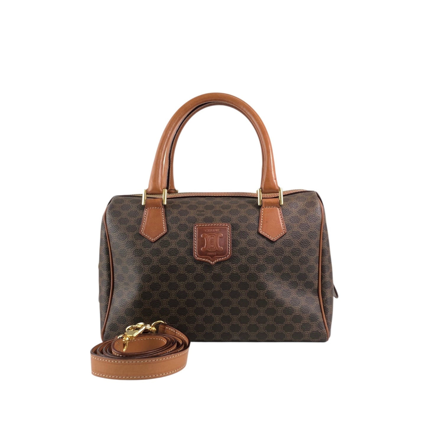 CELINE Two-way Handbag Shoulder bag Brown