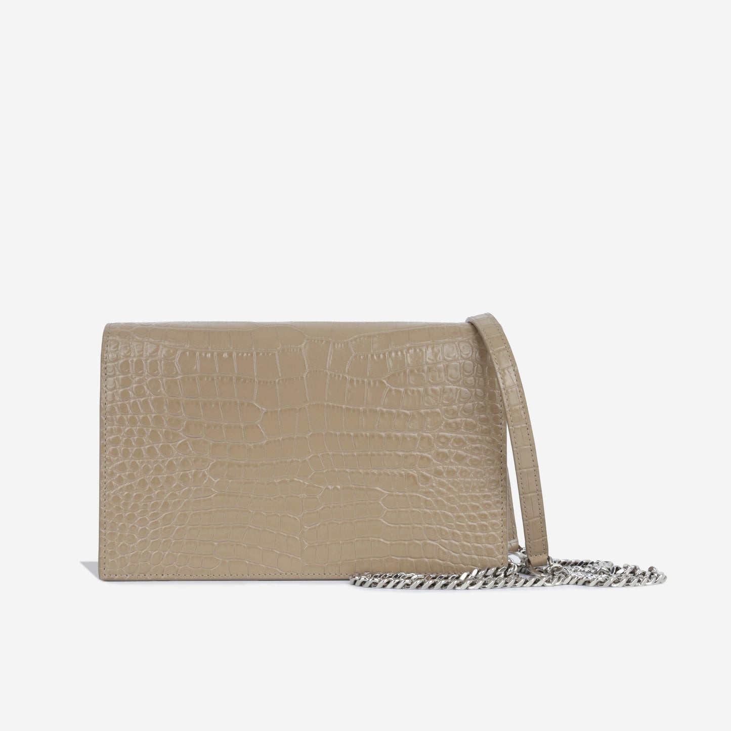 Saint Laurent Kate Tassel WOC - Croc Embossed