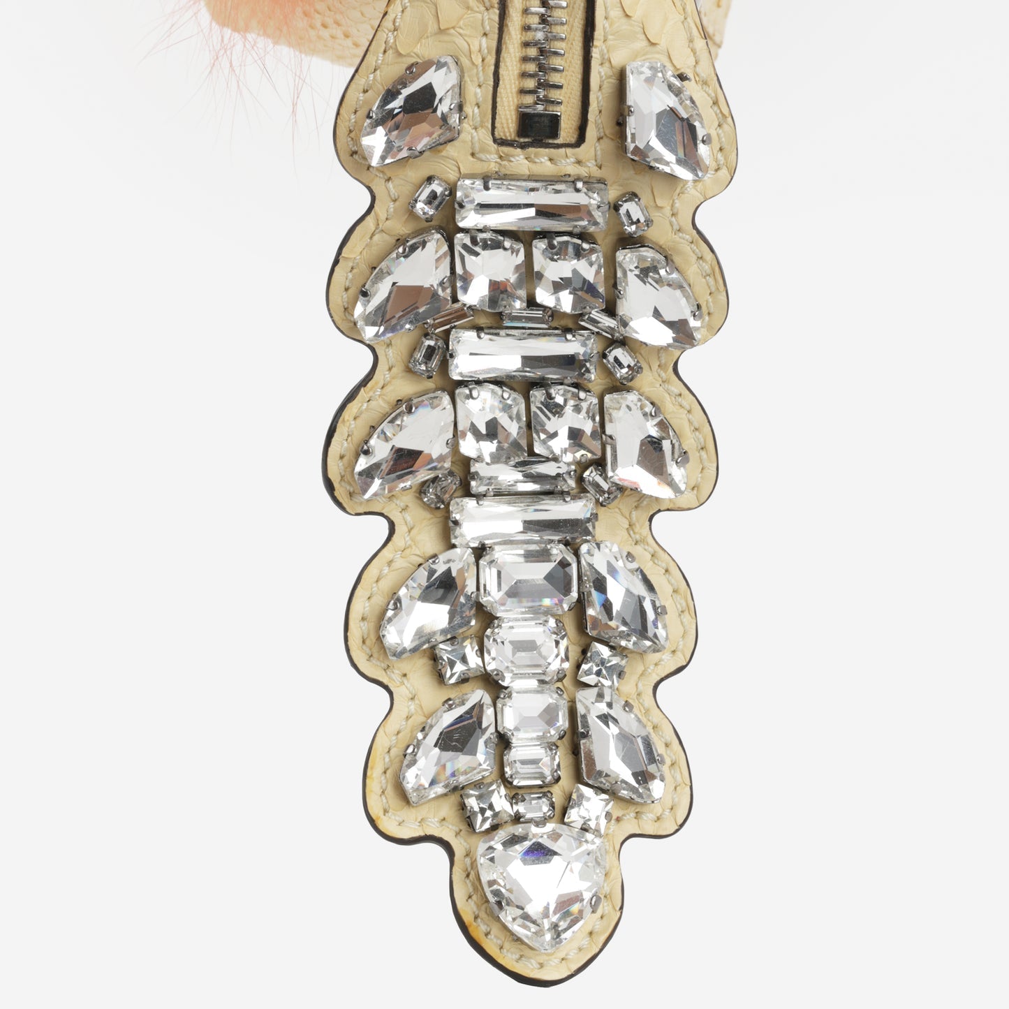Fendi Fendi - Mini By The Way - Embellished Baby Yellow Python SHW