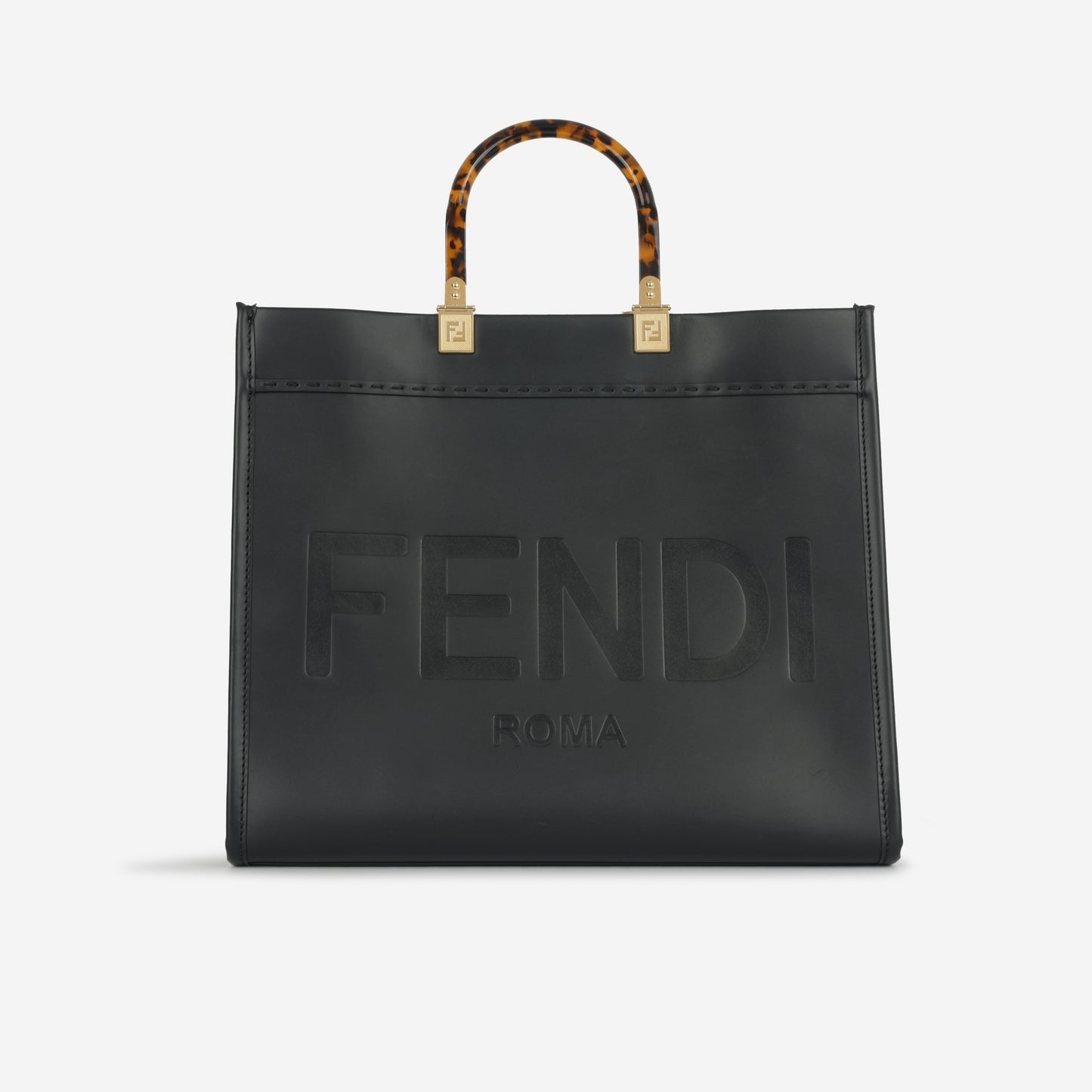 Fendi Fendi - Medium Sunshine Tote - Black Calfskin GHW